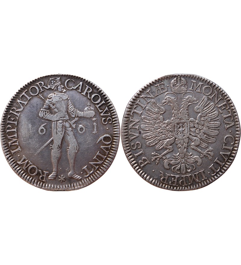 FRANCHE-COMTÉ, VILLE DE BESANÇON, CHARLES QUINT - DALDRE ARGENT 1661 ﻿