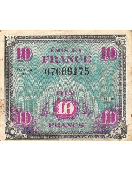 Impression Americaine 10 francs 1944