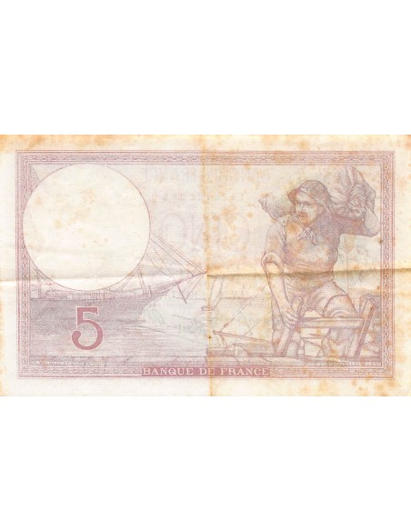 Violet 5 francs 1939