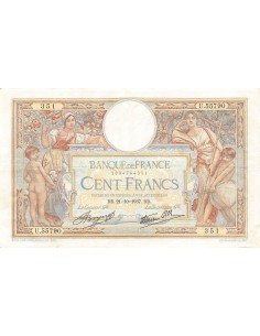 Billets Banque de France 100 francs 1937