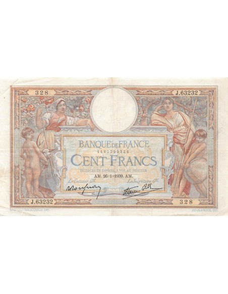 Billets Banque de France 100 francs 1939