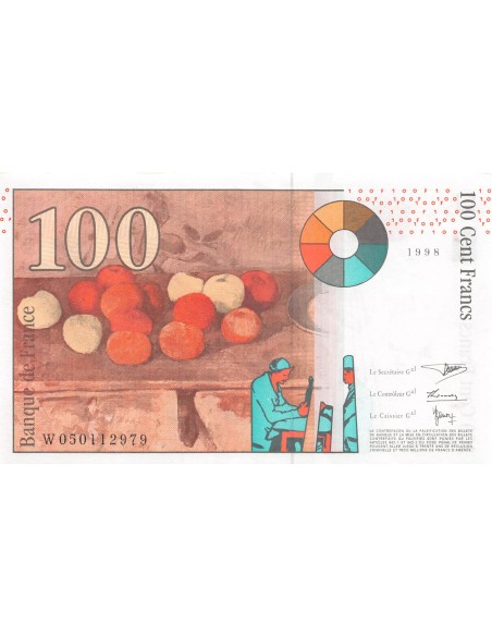 Cezanne 100 francs 1998
