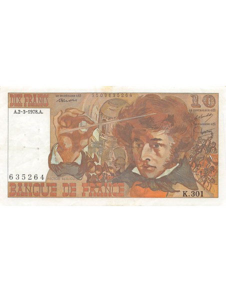 Billets Banque de France 10 francs 1978