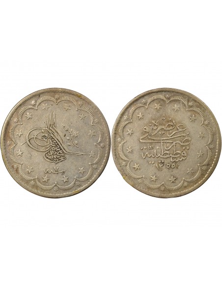 Empire Ottoman Abdülmecid Ier 20 kurush Argent 1845 Constantinople