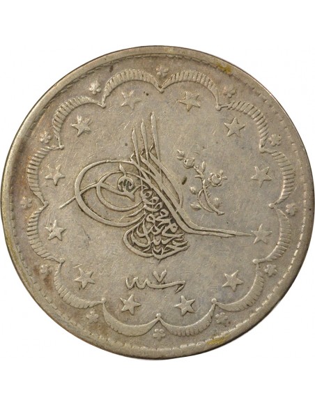Empire Ottoman Abdülmecid Ier 20 kurush Argent 1845 Constantinople