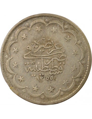 Empire Ottoman Abdülmecid Ier 20 kurush Argent 1845 Constantinople