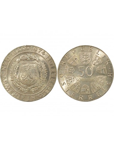 Autriche Police Autrichienne 50 shillings Argent 1974 A Vienne