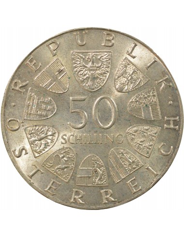 Autriche Police Autrichienne 50 shillings Argent 1974 A Vienne