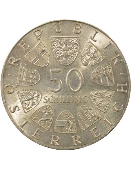 Autriche Police Autrichienne 50 shillings Argent 1974 A Vienne