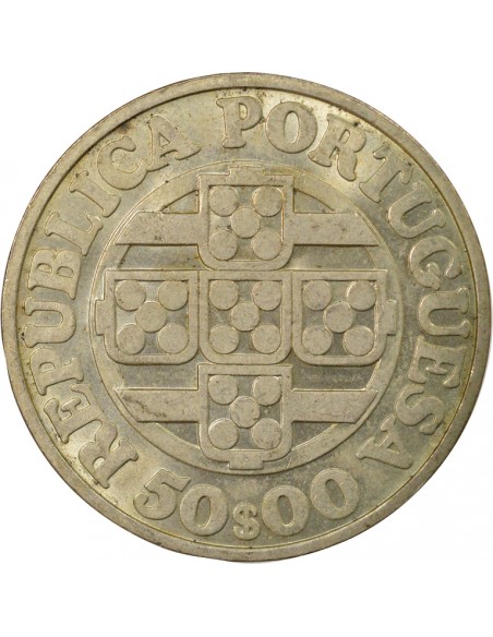 Portugal Vasco de Gama Banque Nationale 50 escudos Argent 1971