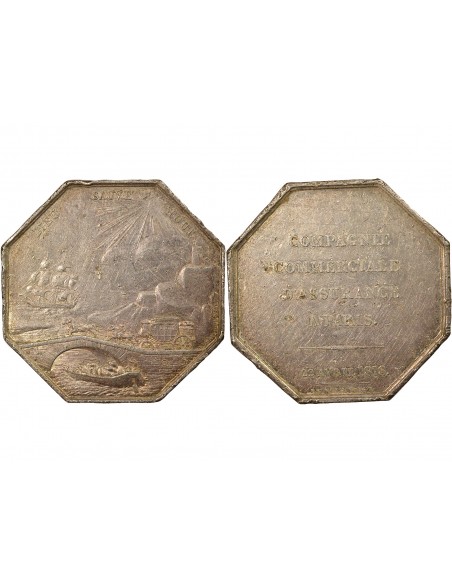 Compagnie Commerciale d'Assurance Argent 1818