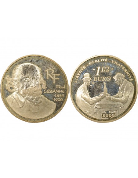 Paul Cézanne Paul Cézanne 1 1/2 euro Argent 1993 Pessac