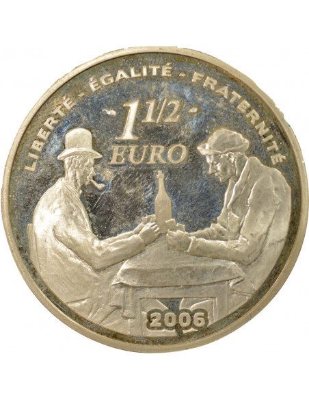 Paul Cézanne Paul Cézanne 1 1/2 euro Argent 1993 Pessac