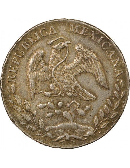 Mexique République Fédérale 8 reales Argent 1889 Guadalajara