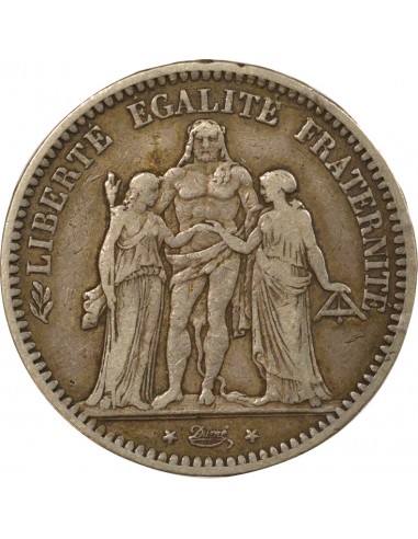 Hercule 5 Francs Argent 1848 K Bordeaux