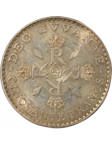 Monaco Rainier III de Monaco Anniversaire de Règne 50 francs Argent 1974 Pessac