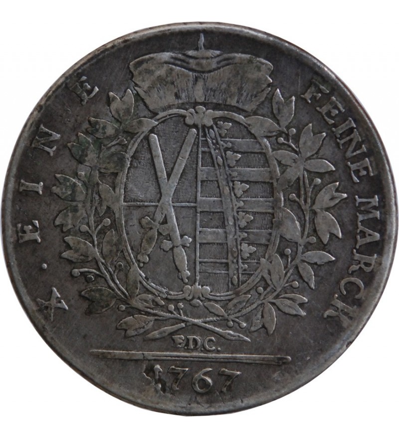 ALLEMAGNE, SAXE, FREDERIC AUGUSTE - THALER ARGENT 1767﻿
