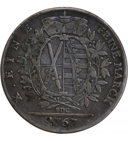 ALLEMAGNE, SAXE, FREDERIC AUGUSTE - THALER ARGENT 1767﻿