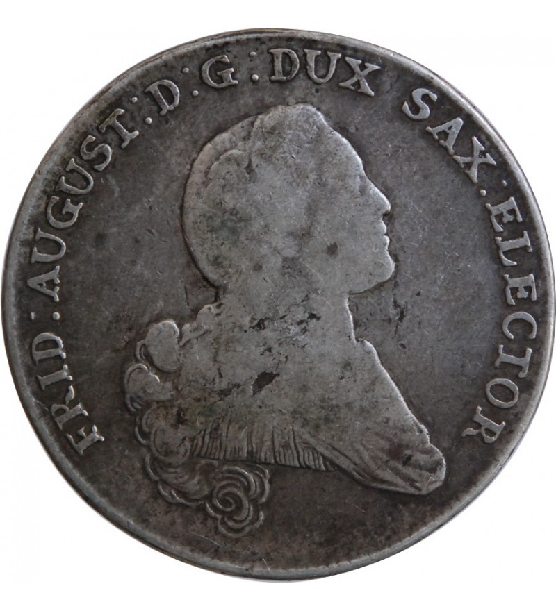 ALLEMAGNE, SAXE, FREDERIC AUGUSTE - THALER ARGENT 1767﻿