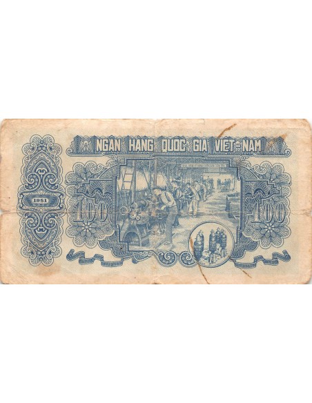 Vietnam Hô Chi Minh Vietnam 100 dong 1951
