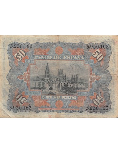 Espagne 50 pesetas 1907