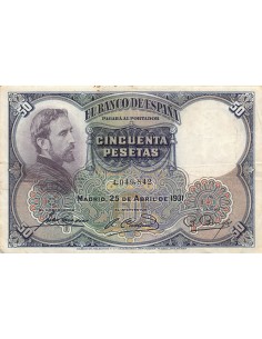 Espagne 50 pesetas 1931
