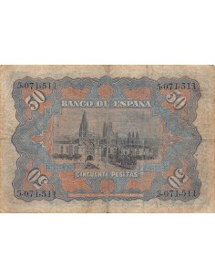Espagne 50 pesetas 1907 2