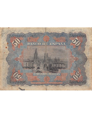 Espagne 50 pesetas 1907