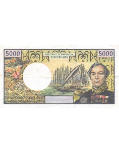 Polynésie Fr. Louis Antoine Bougainville Pacifique 5000 francs 2010-2012 2