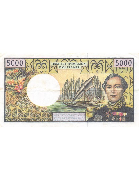 Polynésie Fr. Louis Antoine Bougainville Pacifique 5000 francs 2010-2012