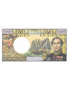 Polynésie Fr. Louis Antoine Bougainville Pacifique 5000 francs 2010-2012 2