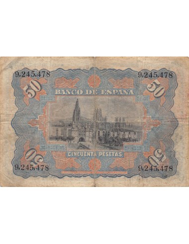 Espagne 50 pesetas 1907