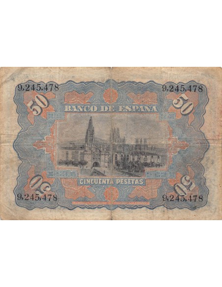 Espagne 50 pesetas 1907
