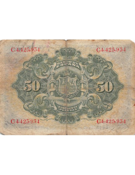 Espagne 50 pesetas 1906