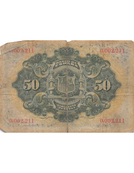Espagne 50 pesetas 1906