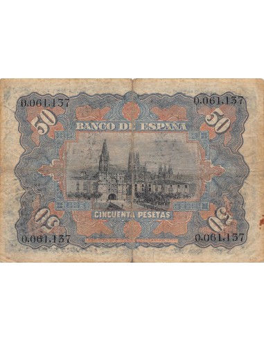 Espagne 50 pesetas 1907