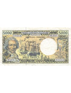 Polynésie Fr. Louis Antoine Bougainville Pacifique 5000 francs 2010-2012