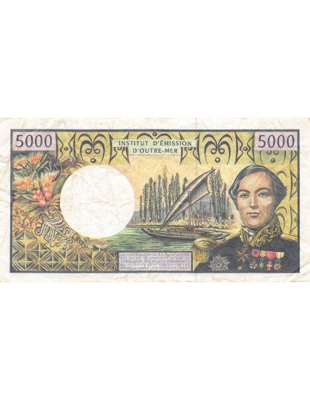Polynésie Fr. Louis Antoine Bougainville Pacifique 5000 francs 2010-2012