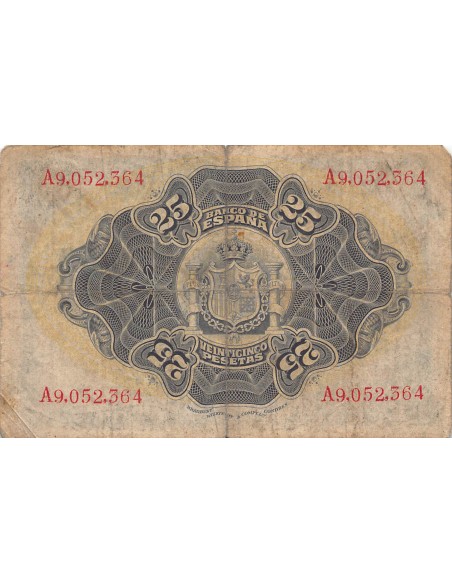 Espagne 25 pesetas 1906