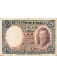 Espagne 25 pesetas 1931