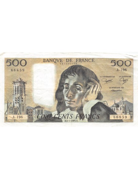 Pascal 500 francs 1984