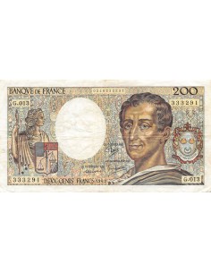 Billets français 200 francs 1982