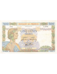 Billet Français 500 francs 1941