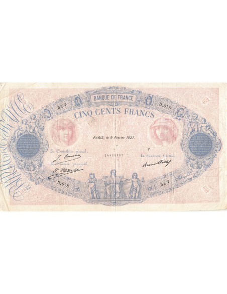 500 francs 1927