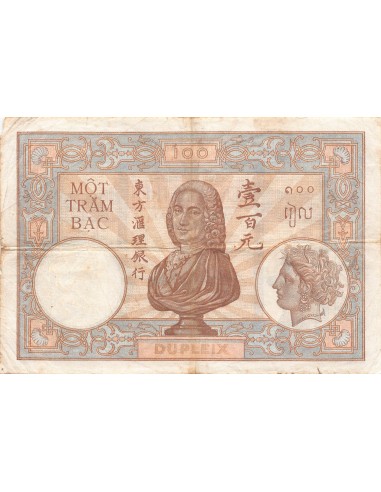 Indo-Chine Fr. 100 piastres 1936