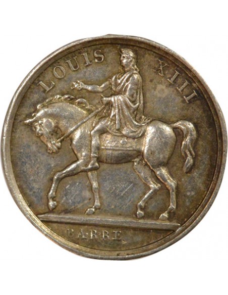 Louis XIII Statue de Louis XIII quinaire Argent 1829