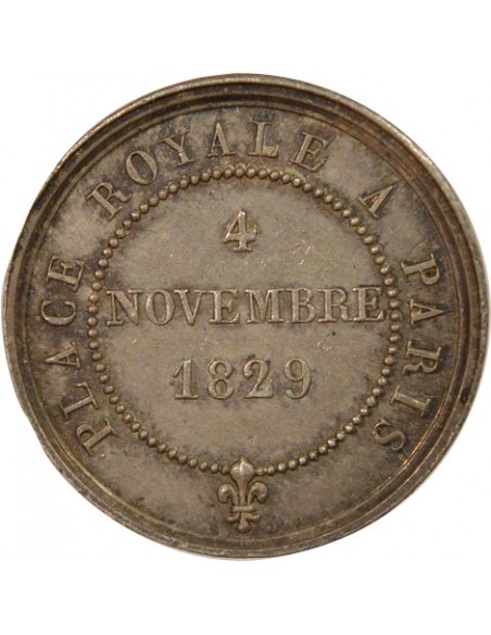 Louis XIII Statue de Louis XIII quinaire Argent 1829