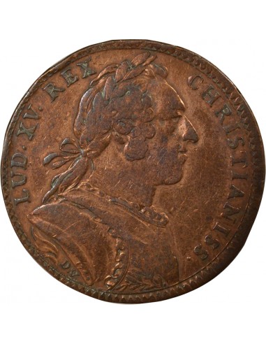 Louis XV Etats de Bourgogne Jeton Cuivre 1749