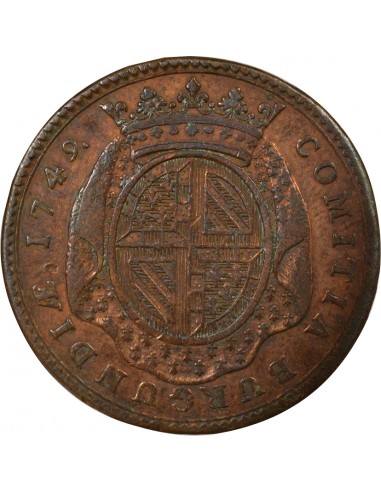 Louis XV Etats de Bourgogne Jeton Cuivre 1749