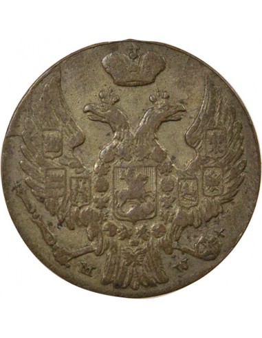 Pologne Nicolas I 10 groszy Billon 1840 Varsovie